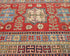 4x6 Red Kuba Afghan Hand Knotted Wool Area Rug